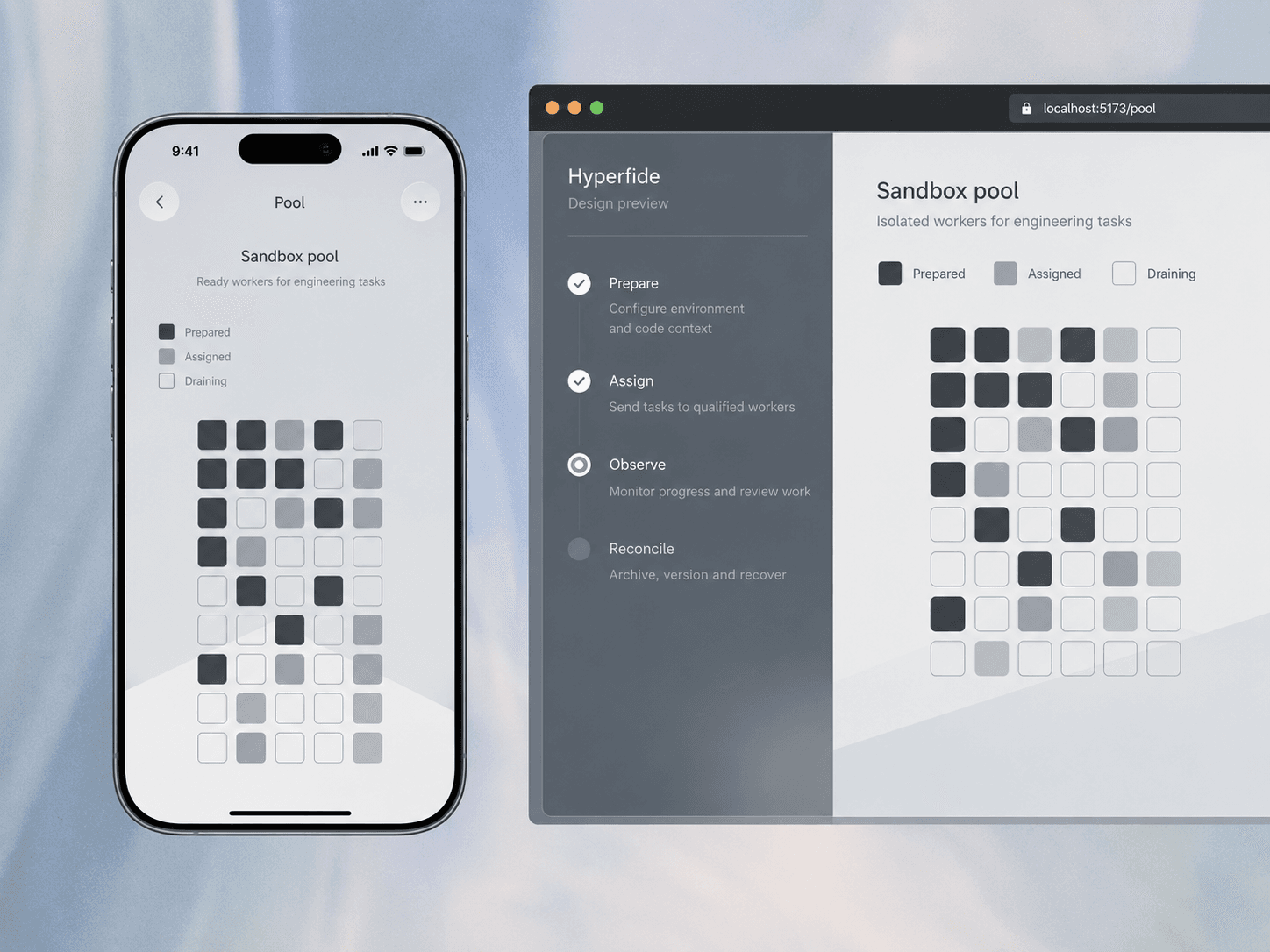 ui sandbox pool — interface concept