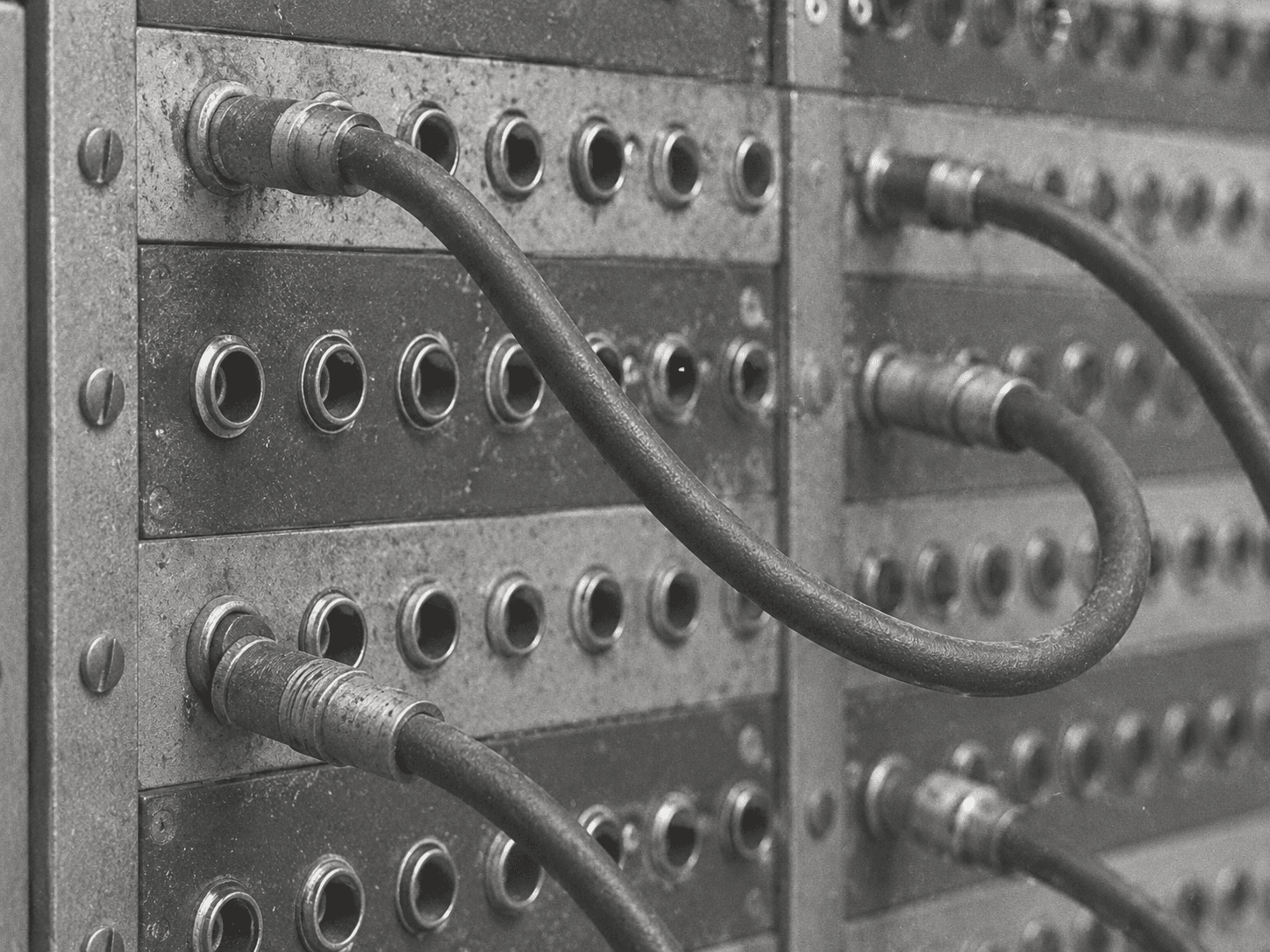 patch bay relay — editorial illustration