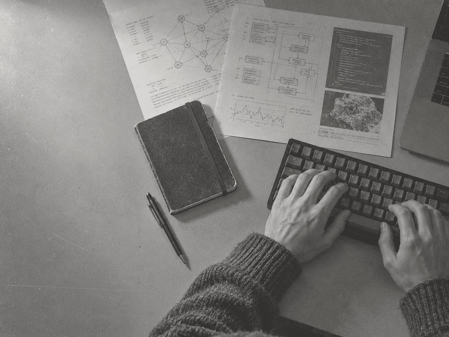 midnight workbench — editorial illustration