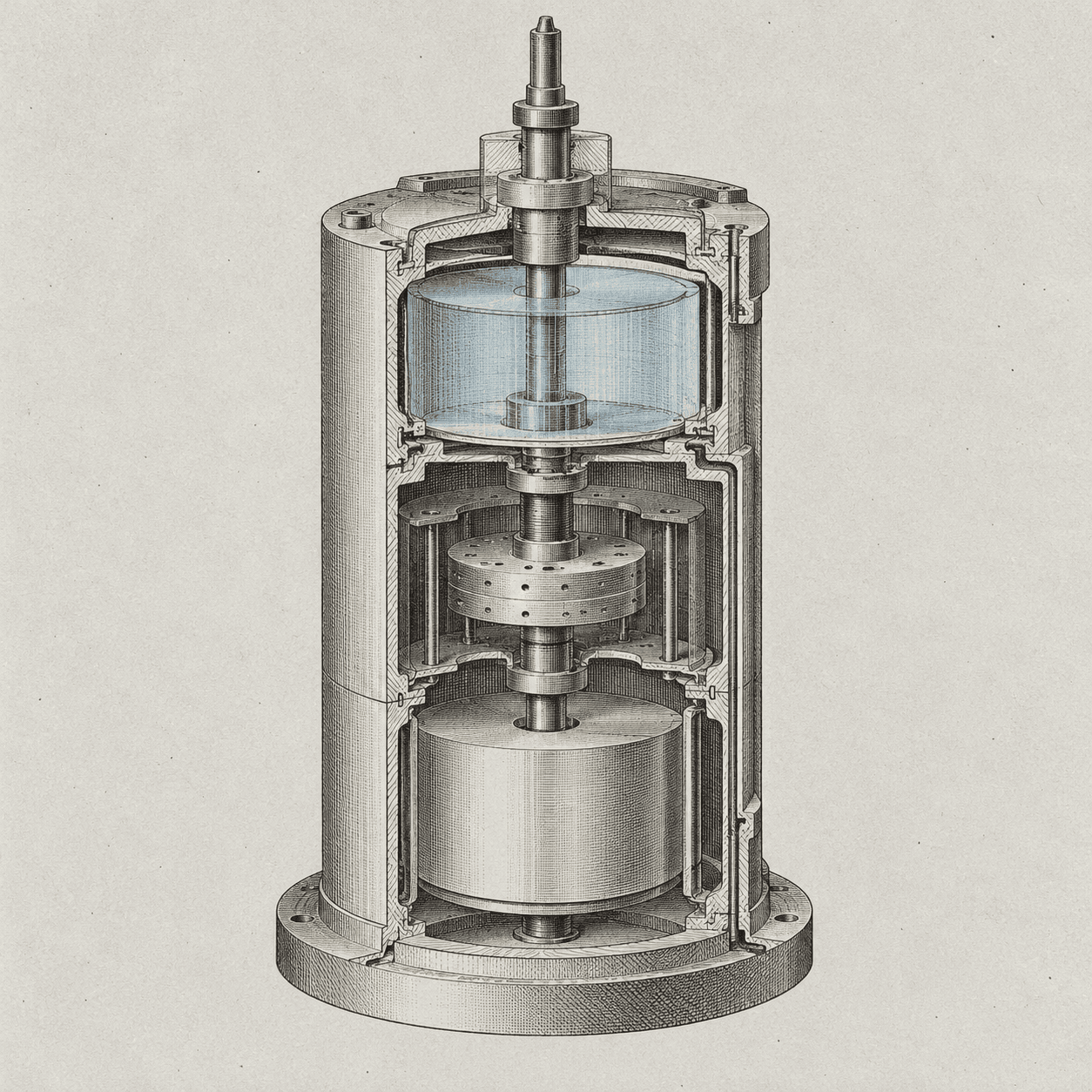 cutaway chambers — editorial illustration